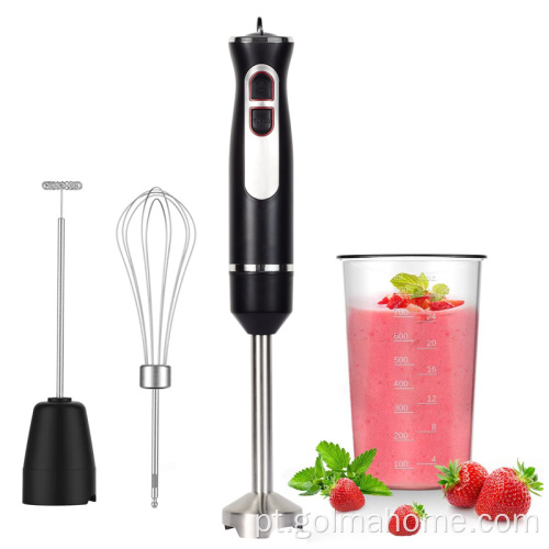 Liquidificador Mini Mini Mão Elétrica Misturador Mixer Imersão com Ovo Batedor Whisk Hand Blender Set